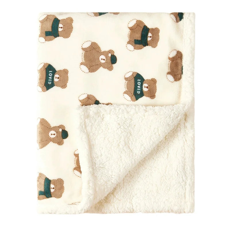 455-Couverture Hivernale pour Bébé en Flanelle