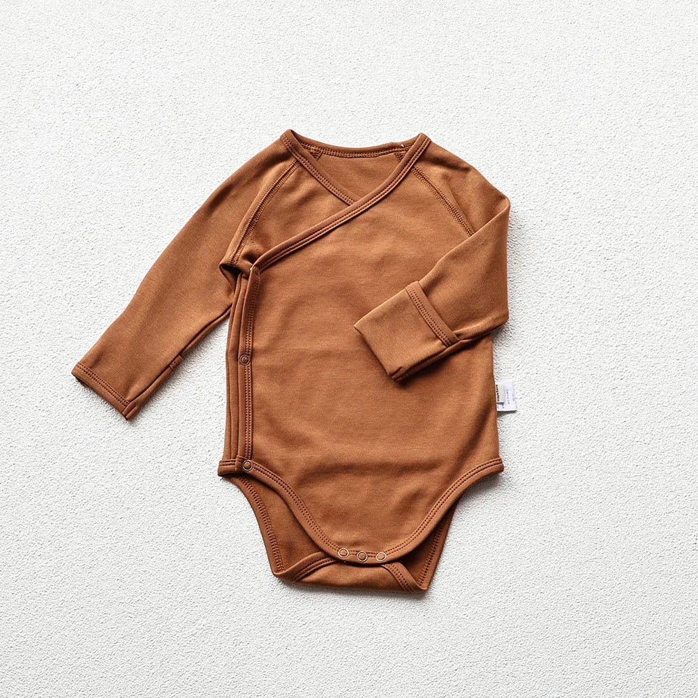 098- Bodysuit en Coton Long à Manches Longues pour Bébé - Confort et Style au Quotidien