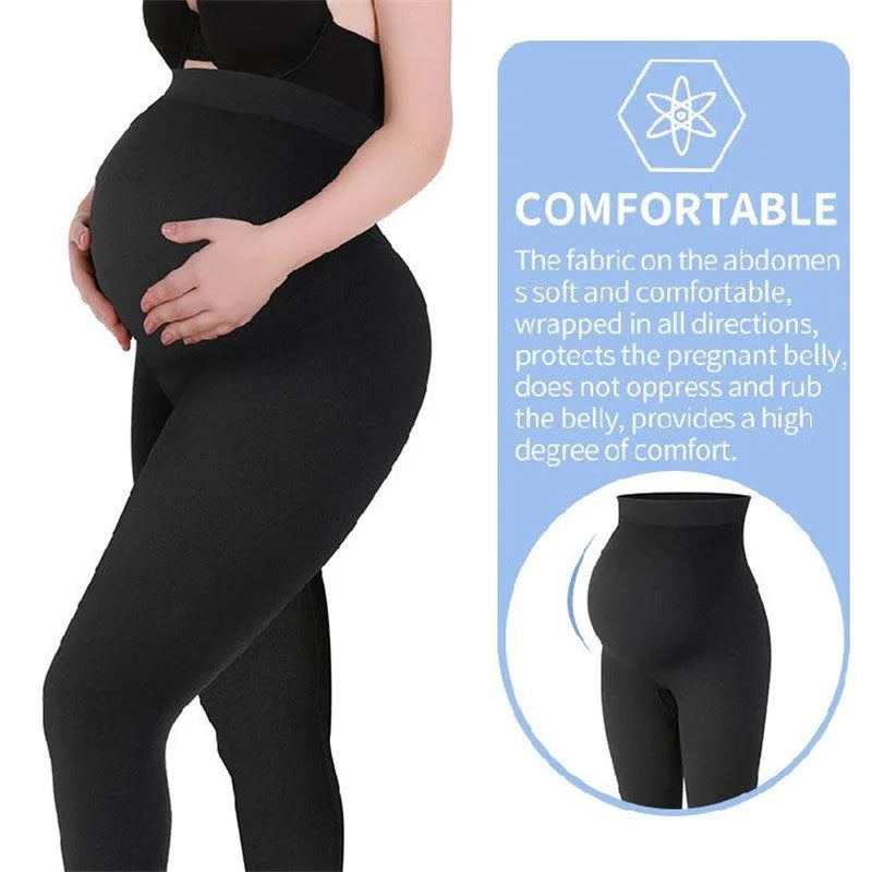 932-Leggings de Maternité Taille Haute – Confort et Soutien pour les Futures Mamans