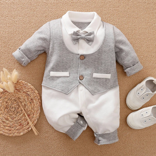 148-Costume Gentleman pour Bébé - Élégance et Confort en Toute Saison